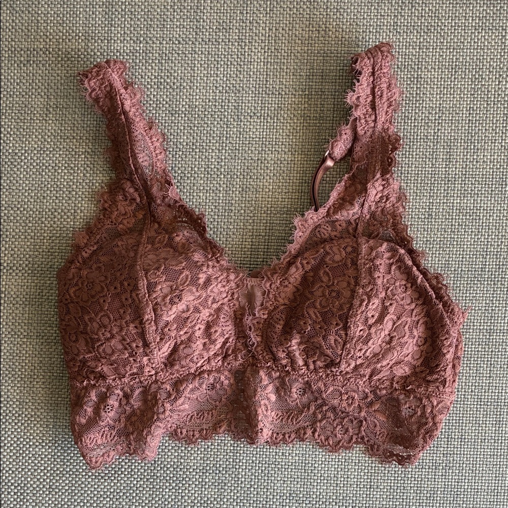 AERIE Lace Bralette in Dusty Rose - never worn